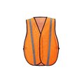 2W International Mesh vest with stripe, Orange 8018A